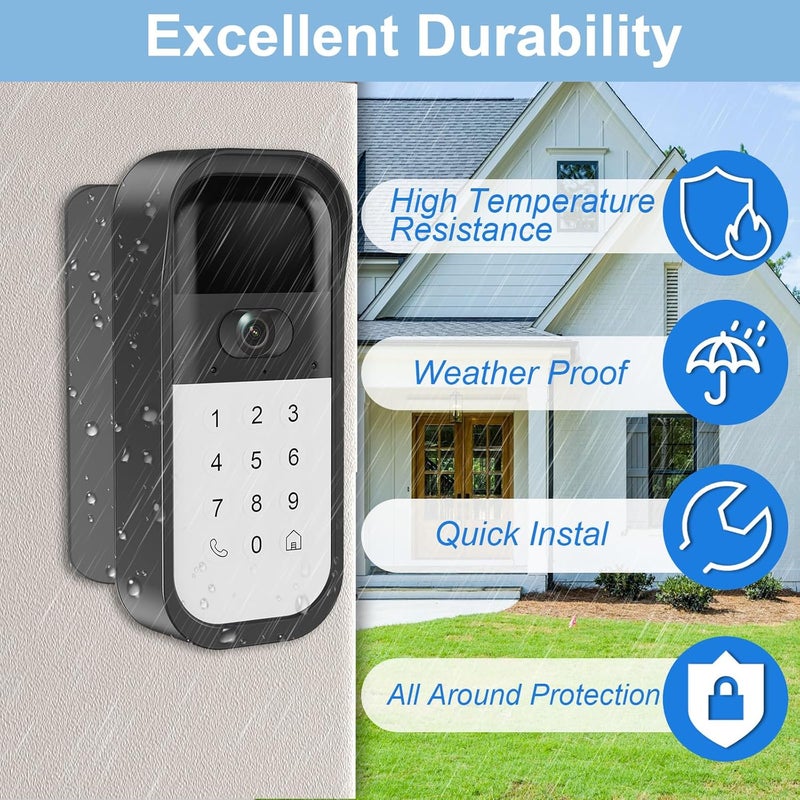 Pyfhy Swivel Mount for myQ Smart Garage Video Keypad, Angled Adjustable 40 to 140 Degrees Corner Mounting for myQ Garage Door Opener Easy to Install Reduce Blind Spot (Video Keypad is NOT Included), Black - Image 4
